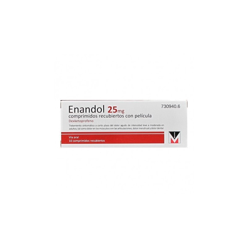 Enandol su composición es dexketoprofeno y tiene una acción calmante del dolor