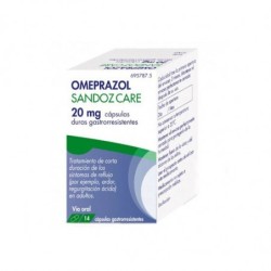 OMEPRAZOL SANDOZ CARE EFG 20 mg 14 CAPSULAS GASTRORRESISTENTES