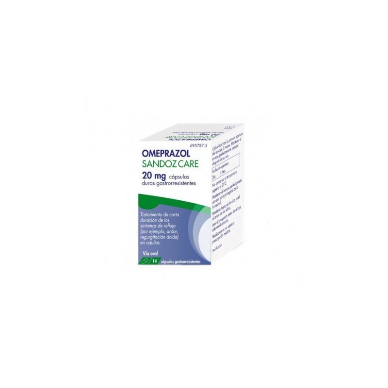 OMEPRAZOL SANDOZ CARE EFG 20 mg 14 CAPSULAS GASTRORRESISTENTES