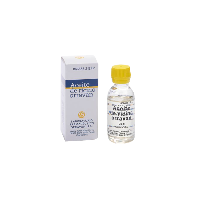 ACEITE RICINO ORRAVAN 1 g/ml LIQUIDO ORAL 1 FRASCO 25 ml