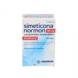 NORAFLAT FORTE 120 mg 40 COMPRIMIDOS MASTICABLES