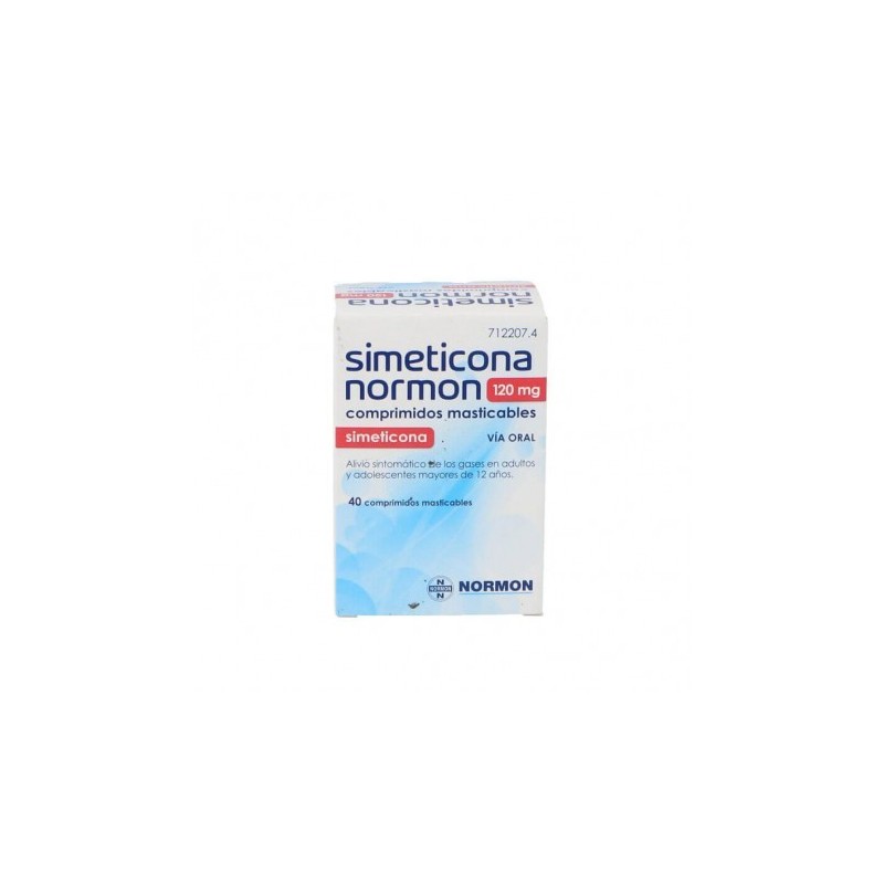 NORAFLAT FORTE 120 mg 40 COMPRIMIDOS MASTICABLES