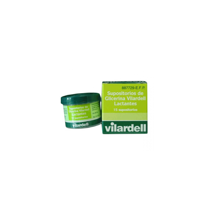 SUPOSITORIOS DE GLICERINA VILARDELL LACTANTES 0,92 g 15 SUPOSITORIOS