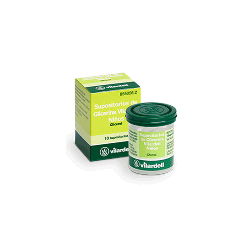 SUPOSITORIOS DE GLICERINA VILARDELL NIÑOS 1,58 g 18 SUPOSITORIOS