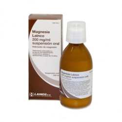 MAGNESIA LAINCO 200 mg/ml SUSPENSION ORAL 1 FRASCO 220 ml