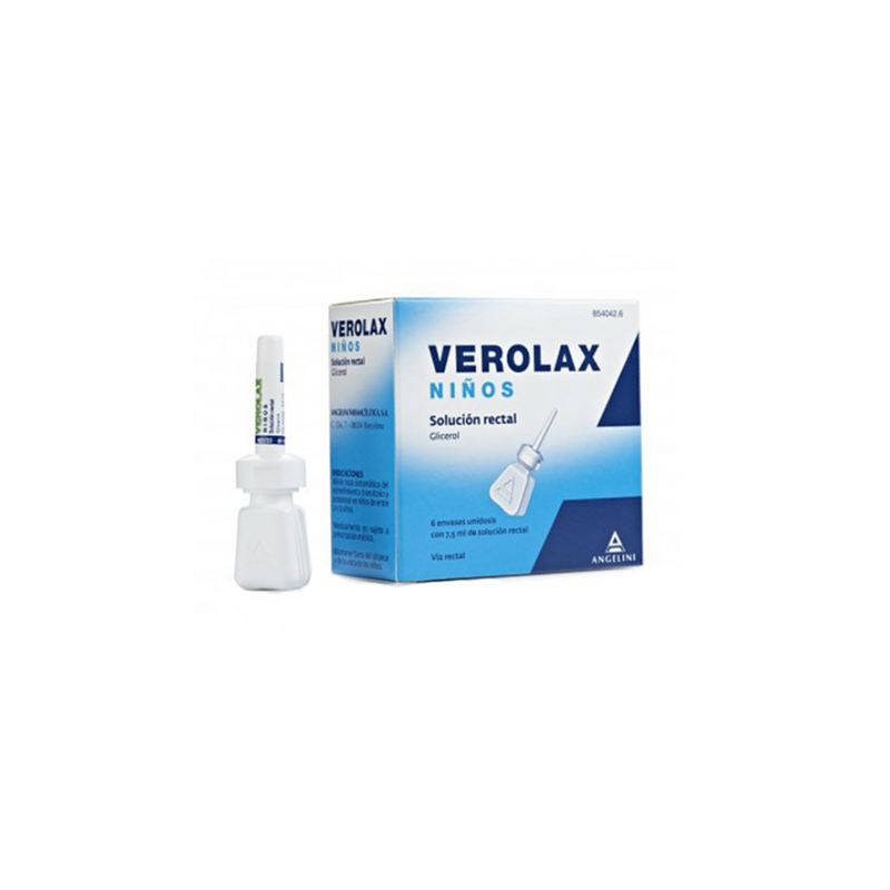 VEROLAX NIÑOS 1,8 ml SOLUCION RECTAL 6 ENEMAS 2,5 ml