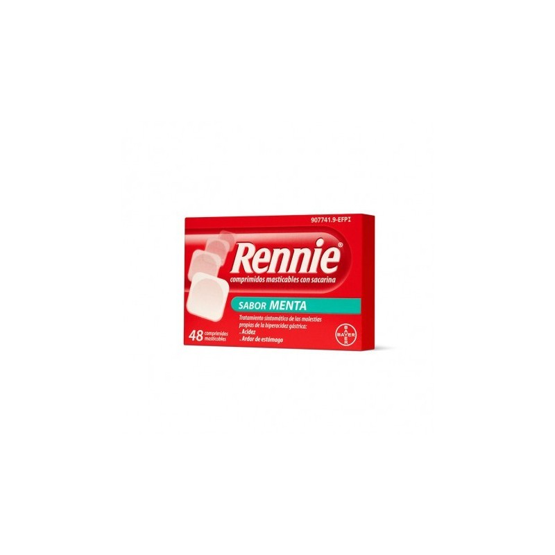 RENNIE 680 mg/80 mg 48 COMPRIMIDOS MASTICABLES (CON SACARINA)