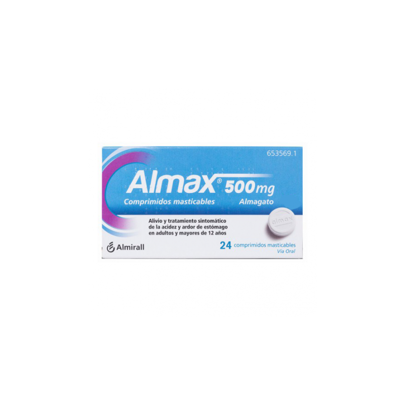 ALMAX 500 mg 24 COMPRIMIDOS MASTICABLES