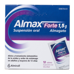 ALMAX FORTE 1,5 g 12 SOBRES SUSPENSION ORAL
