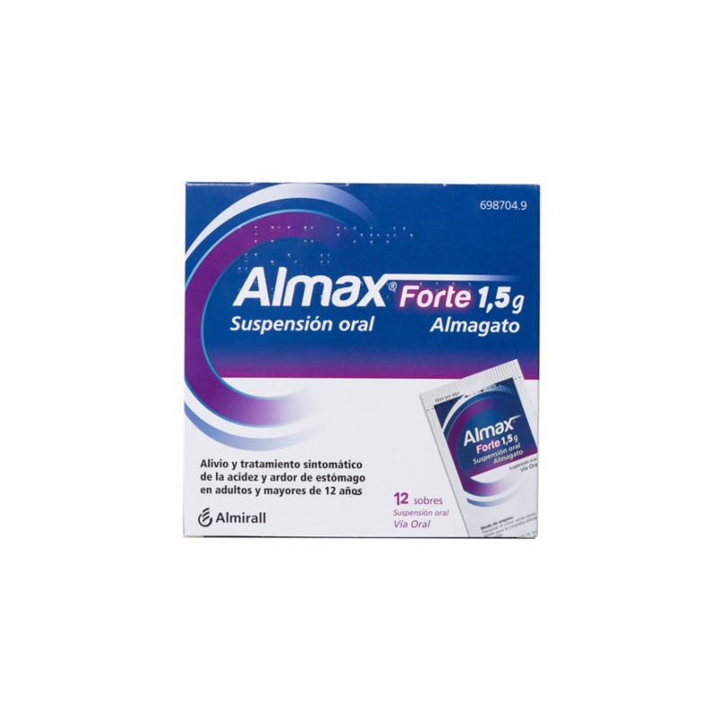 ALMAX FORTE 1,5 g 12 SOBRES SUSPENSION ORAL