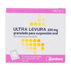 ULTRA-LEVURA 250 mg 20 SOBRES POLVO PARA SUSPENSION ORAL