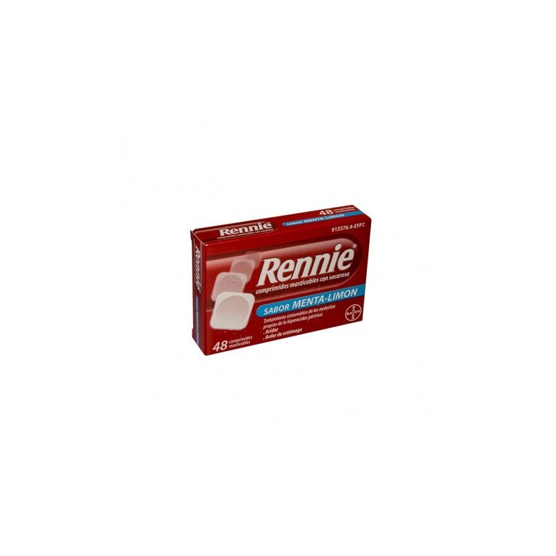 RENNIE 680 mg/80 mg 48 COMPRIMIDOS MASTICABLES (CON SACAROSA)