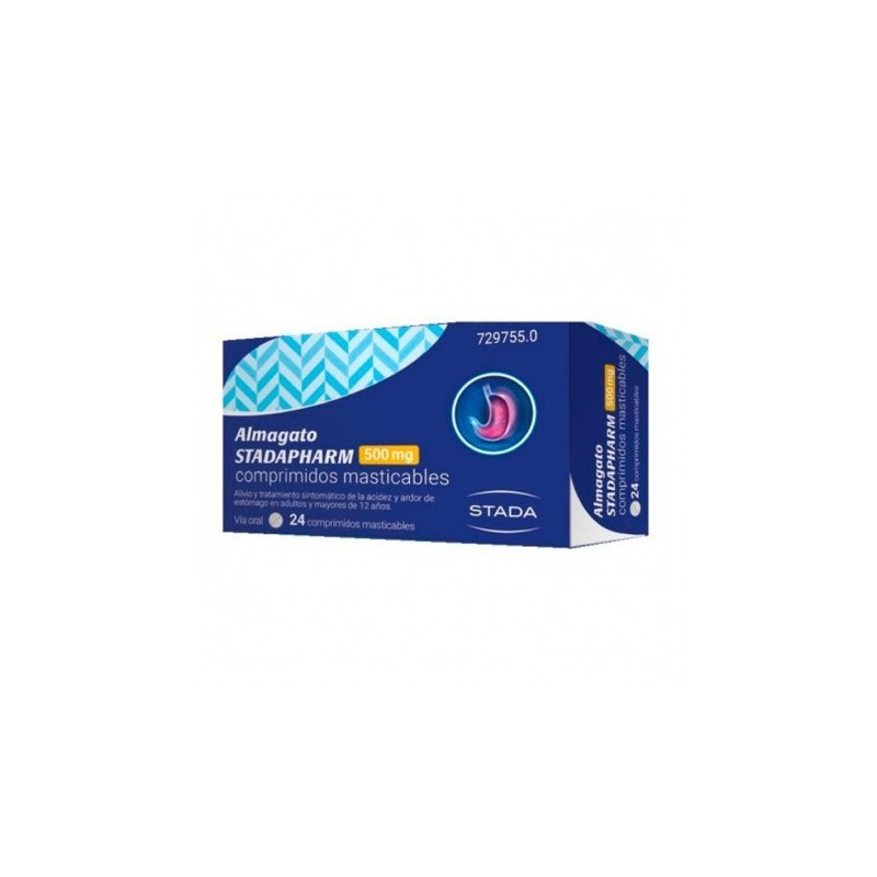 ALMAGATO STADAPHARM 500 mg 24 COMPRIMIDOS MASTICABLES