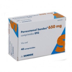 PARACETAMOL SANDOZ CARE EFG 650 mg 20 COMPRIMIDOS