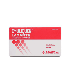 EMULIQUEN LAXANTE 7173,9 mg/4,5 mg EMULSION ORAL 10 SOBRES 15 ml