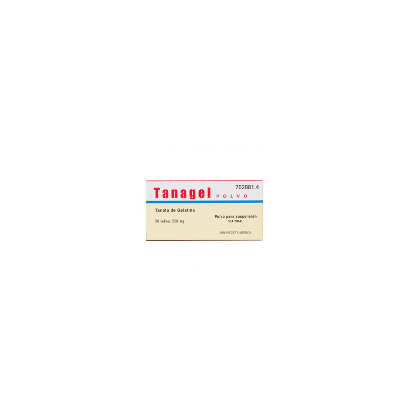 TANAGEL 250 mg 20 SOBRES POLVO PARA SUSPENSION ORAL