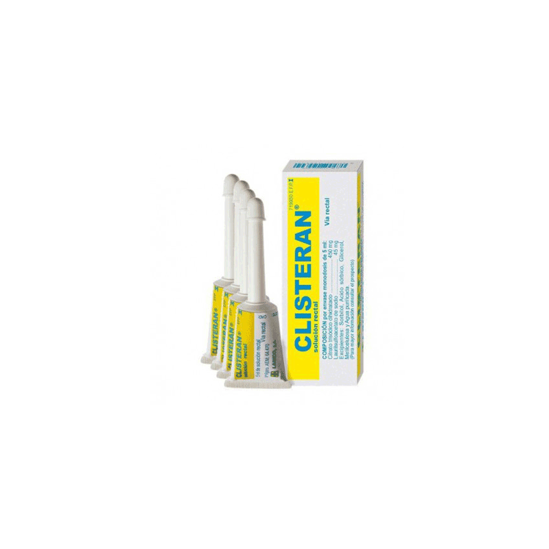CLISTERAN 450 mg/ml + 45 mg/ml SOLUCION RECTAL 1 ENEMA 5 ml