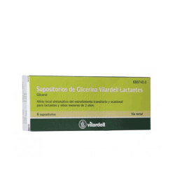 SUPOSITORIOS DE GLICERINA VILARDELL LACTANTES 0,92 g 6 SUPOSITORIOS (BLISTER)
