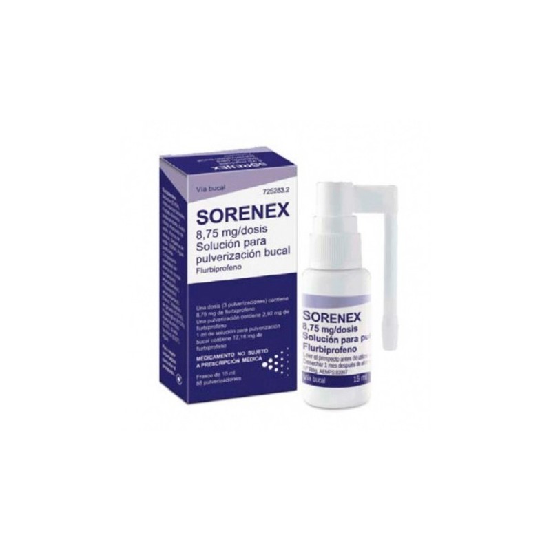 Sorenex 8,75 Mg Solución Para Pulverización Bucal - 1 Frasco 15 Ml