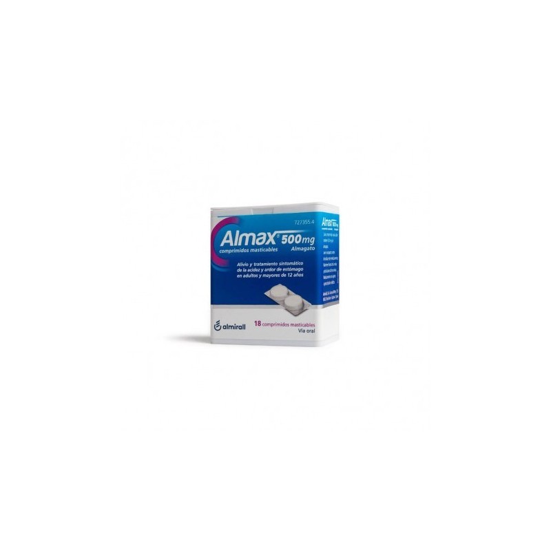 ALMAX 500 mg 18 COMPRIMIDOS MASTICABLES
