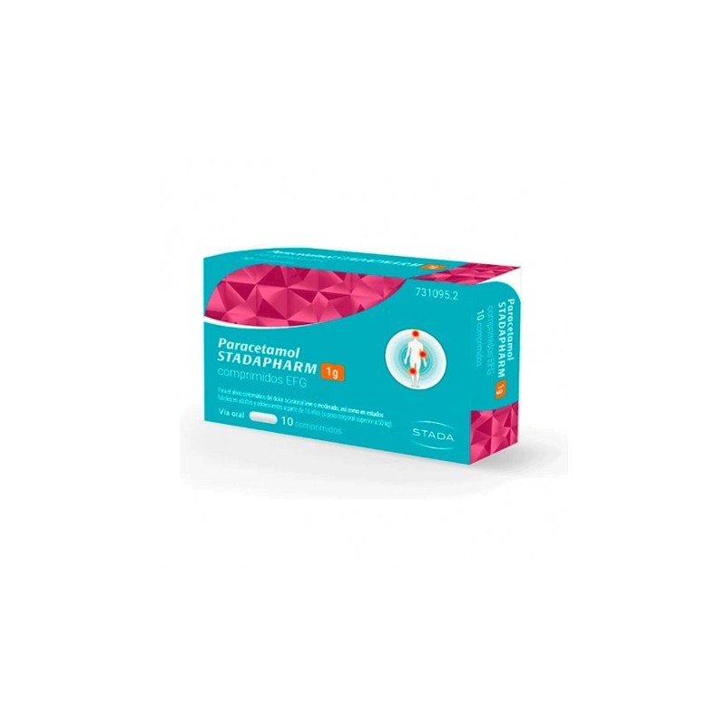 PARACETAMOL STADAPHARM EFG 1 g 10 COMPRIMIDOS