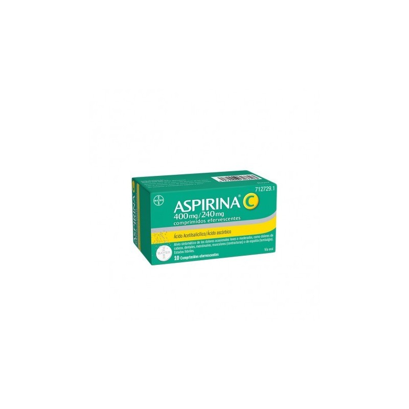 ASPIRINA C 400 mg/240 mg 10 COMPRIMIDOS EFERVESCENTES