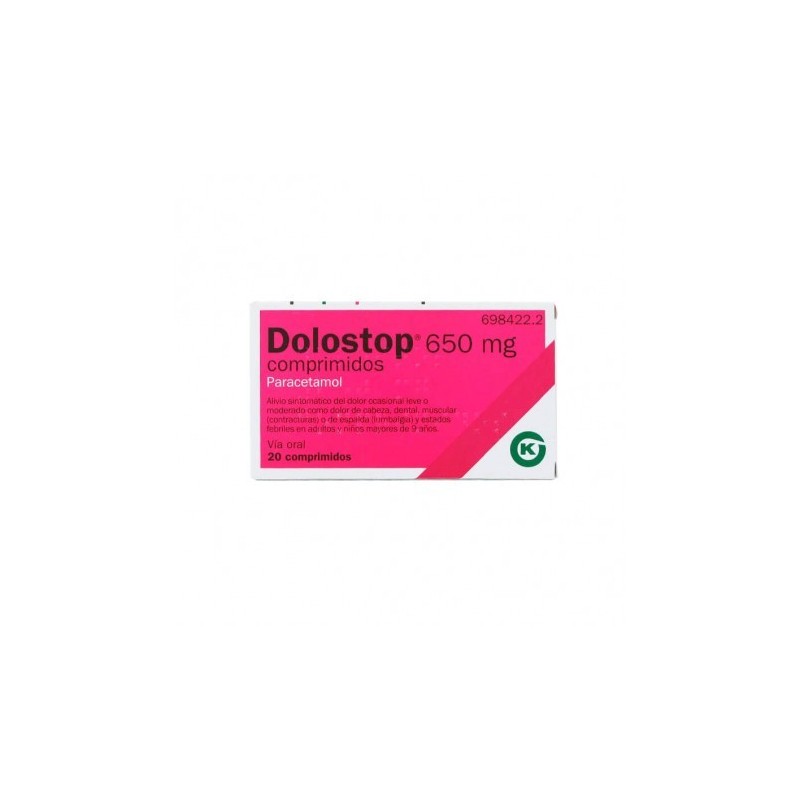 DOLOSTOP 650 mg 20 COMPRIMIDOS