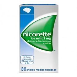 NICORETTE ICE MINT 2 mg 30 CHICLES MEDICAMENTOSOS