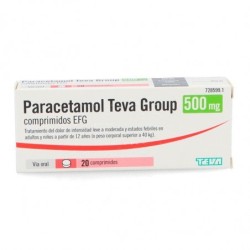 PARACETAMOL TEVA GROUP 500 mg 20 COMPRIMIDOS
