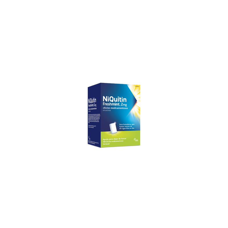 NIQUITIN MINT 2 mg 100 CHICLES MEDICAMENTOSOS