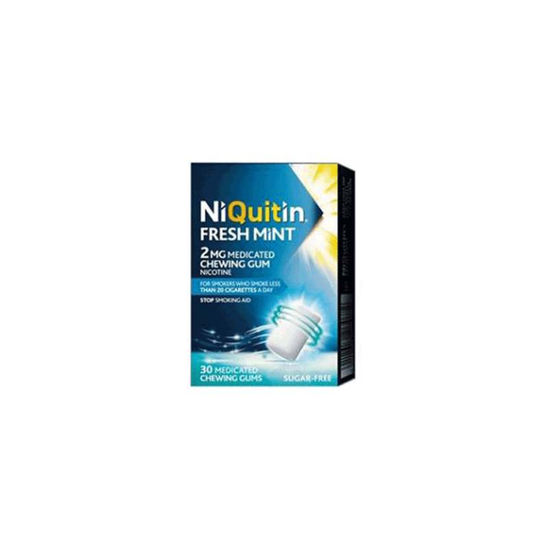 NIQUITIN MINT 2 mg 30 CHICLES MEDICAMENTOSOS