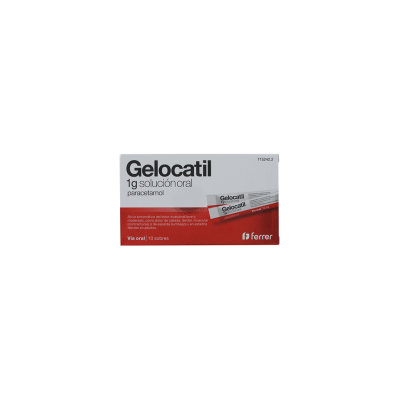 GELOCATIL 1 g 10 SOBRES SOLUCION ORAL