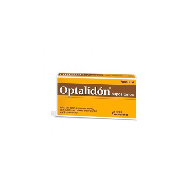 OPTALIDON 500 mg/75 mg 6 SUPOSITORIOS