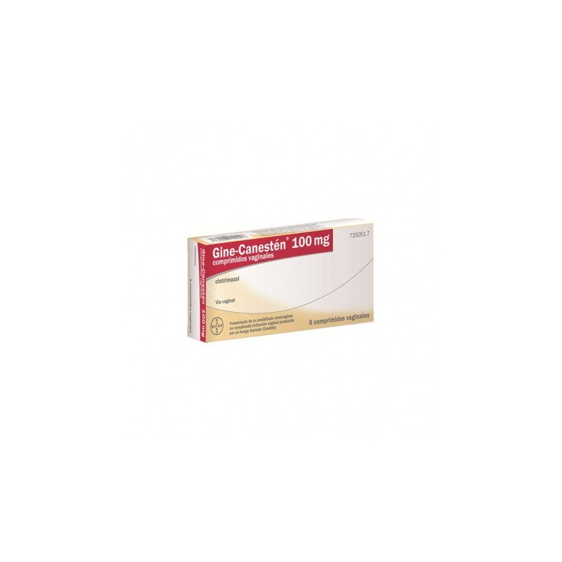 GINE-CANESTEN 100 mg 6 COMPRIMIDOS VAGINALES