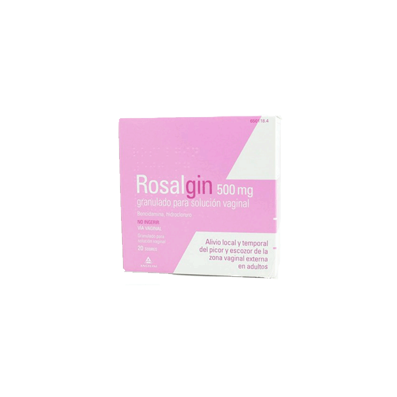ROSALGIN 500 mg 20 SOBRES GRANULADO PARA SOLUCION VAGINAL