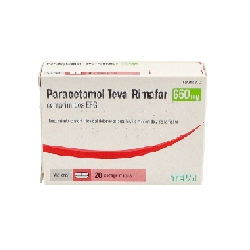 PARACETAMOL TEVA-RIMAFAR EFG 650 mg 20 COMPRIMIDOS