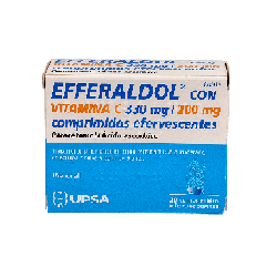 EFFERALDOL CON VITAMINA C 330 mg/200 mg 20 COMPRIMIDOS EFERVESCENTES
