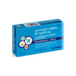 NORMOSTOP CAFEINA 50 mg/50 mg 12 COMPRIMIDOS RECUBIERTOS