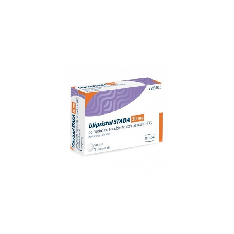 ULIPRISTAL STADA EFG 30 mg 1 COMPRIMIDO RECUBIERTO