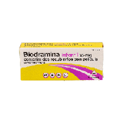 BIODRAMINA INFANTIL 25 mg 12 COMPRIMIDOS RECUBIERTOS