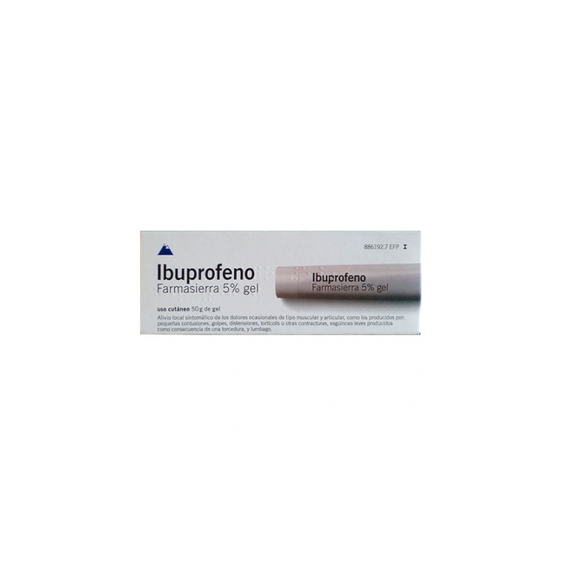 IBUPROFENO FARMASIERRA 50 mg/g GEL CUTANEO 1 TUBO 50 g