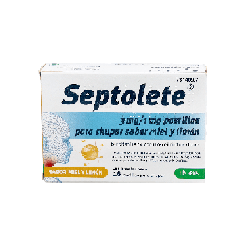 SEPTOLETE 3 mg/1 mg 16 PASTILLAS PARA CHUPAR (SABOR MIEL Y LIMON)