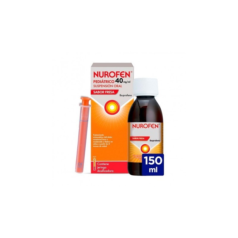 Nurofen Pediátrico 40mg/Ml Suspensión 150ml Fresa