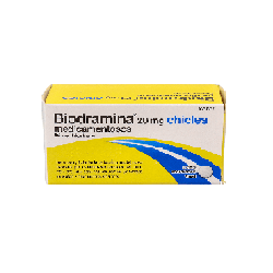 BIODRAMINA 20 mg 12 CHICLES MEDICAMENTOSOS