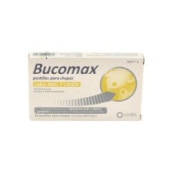 BUCOMAX 24 PASTILLAS PARA CHUPAR (SABOR MIEL Y LIMON)