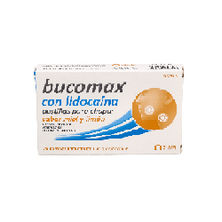 BUCOMAX CON LIDOCAINA 24 PASTILLAS PARA CHUPAR (SABOR MIEL Y LIMON)