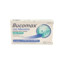 BUCOMAX CON LIDOCAINA 24 PASTILLAS PARA CHUPAR (SABOR MENTA)