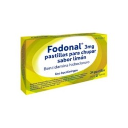 FODONAL 3 mg 24 PASTILLAS PARA CHUPAR (SABOR LIMON)