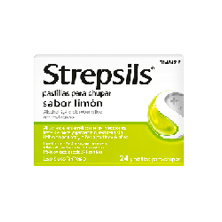 STREPSILS 24 PASTILLAS PARA CHUPAR (SABOR LIMON)