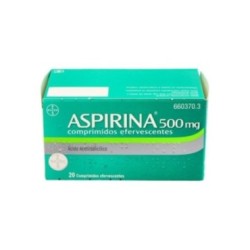 ASPIRINA 500 mg 20 COMPRIMIDOS EFERVESCENTES